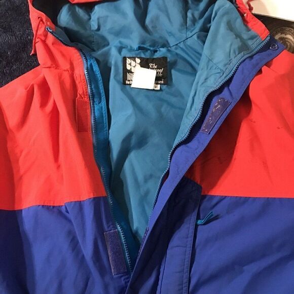 VTG Helly Hansen Equipe Ski Jacket 90s Coat Ski Colorblock Tech Waterproof L - Picture 11 of 12